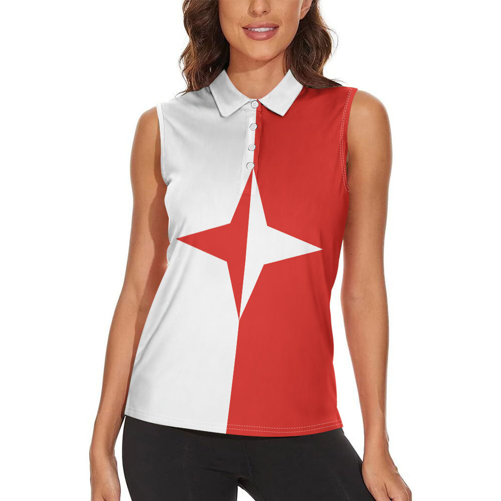 Malta Sliema Women Sleeveless Polo Shirt Celer Ad Oras Surgo