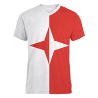 Malta Sliema Women V-Neck T-Shirt Celer Ad Oras Surgo