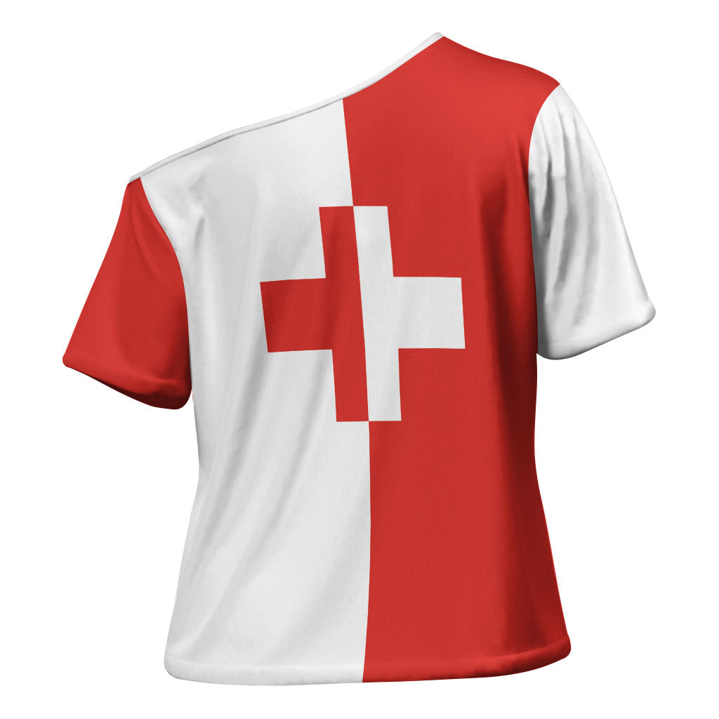 Malta Naxxar Cross Shoulder Shirt Prior Credidi