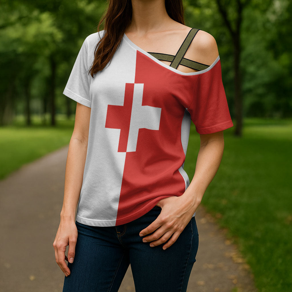 Malta Naxxar Cross Shoulder Shirt Prior Credidi