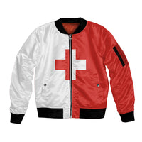 Malta Naxxar Sleeve Zip Bomber Jacket Prior Credidi