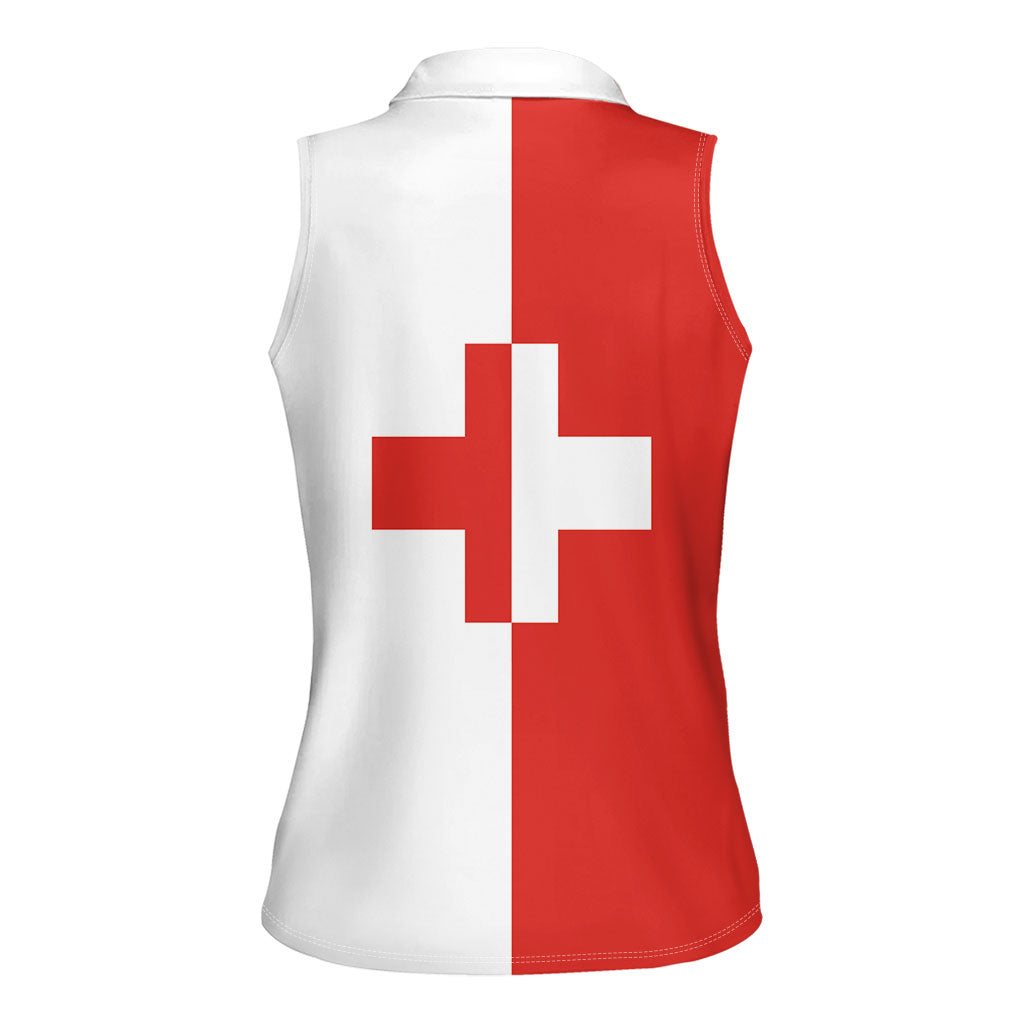 Malta Naxxar Women Sleeveless Polo Shirt Prior Credidi