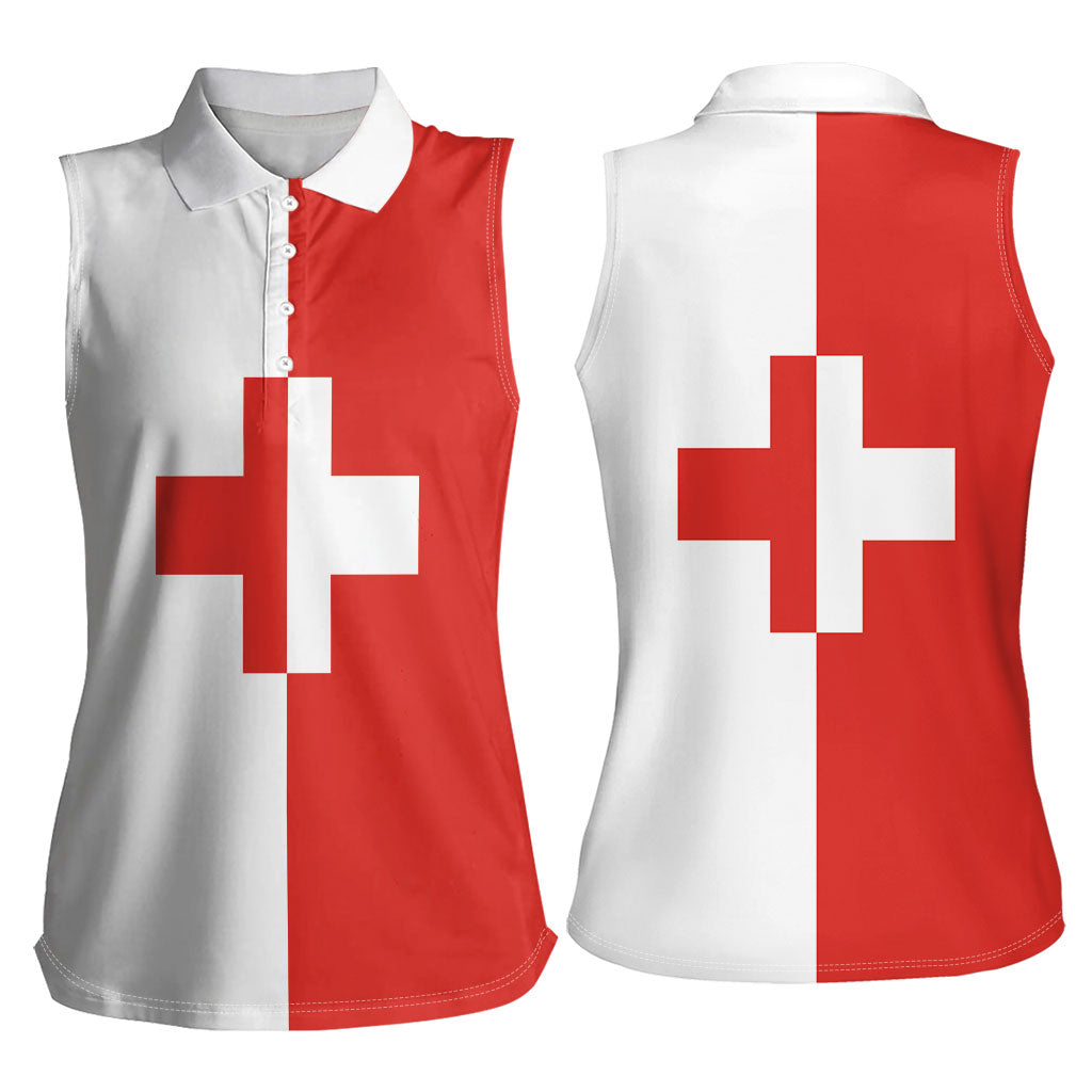 Malta Naxxar Women Sleeveless Polo Shirt Prior Credidi