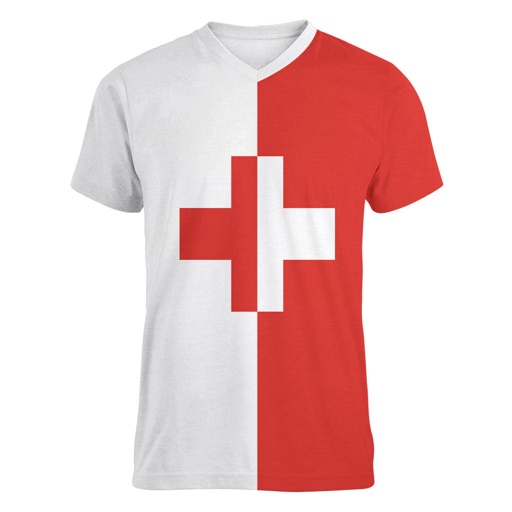 Malta Naxxar Women V-Neck T-Shirt Prior Credidi