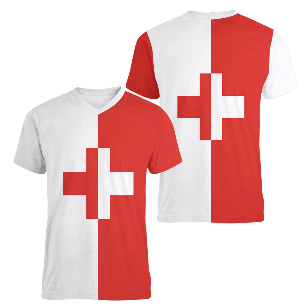 Malta Naxxar Women V-Neck T-Shirt Prior Credidi