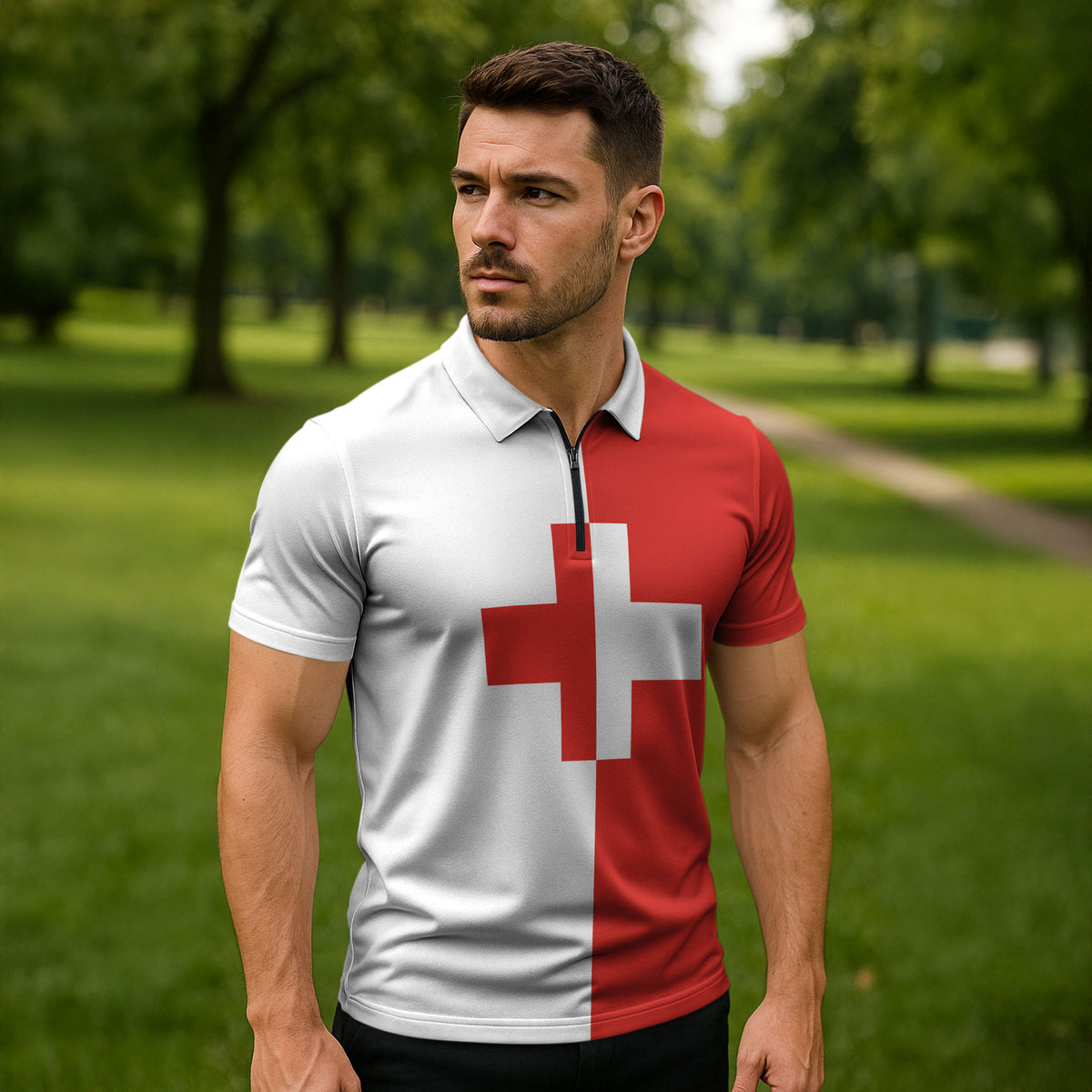Malta Naxxar Zipper Polo Shirt Prior Credidi