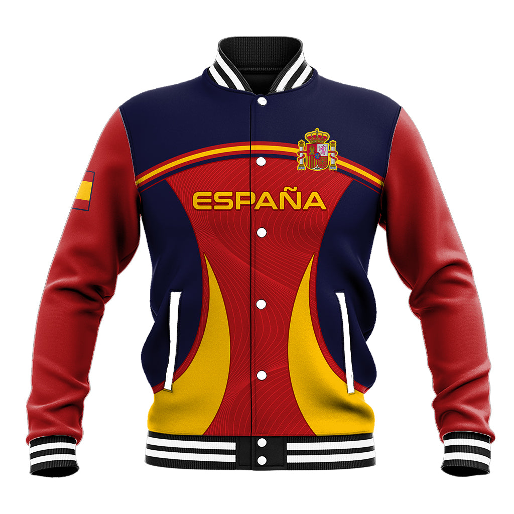 Spain Football Baseball Jacket La Roja 2024 Sporty Style - Wonder Print Shop