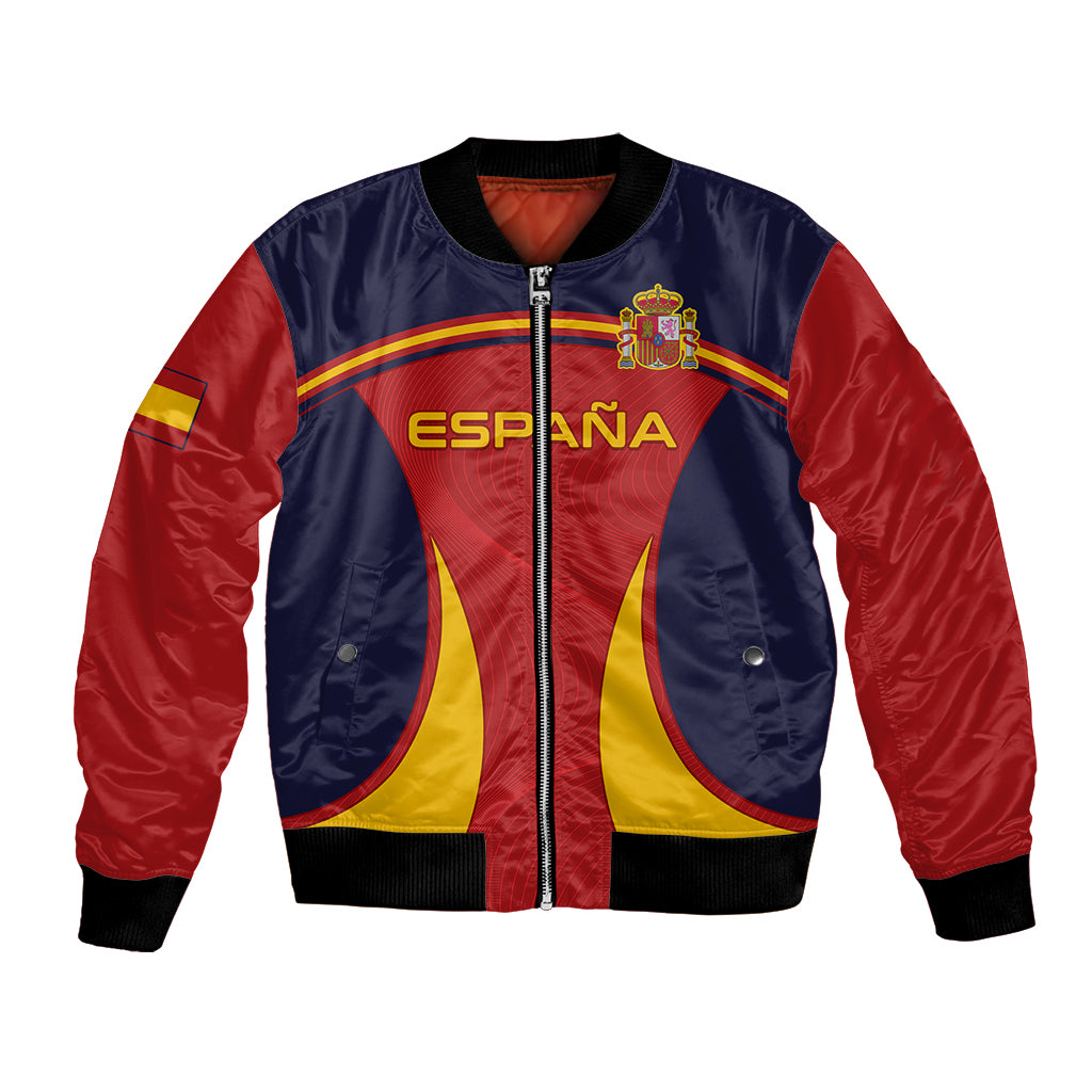 Spain Football Bomber Jacket La Roja 2024 Sporty Style - Wonder Print Shop