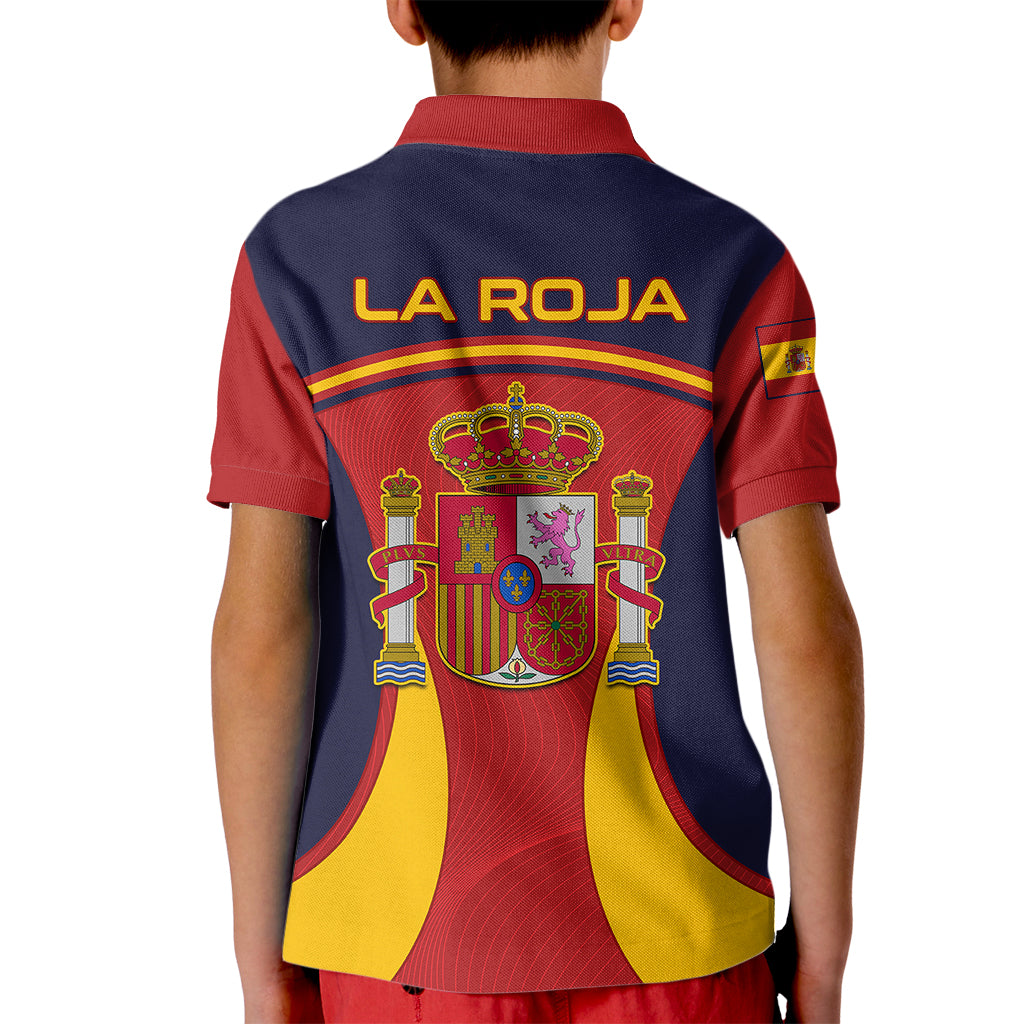 Spain Football Kid Polo Shirt La Roja 2024 Sporty Style - Wonder Print Shop