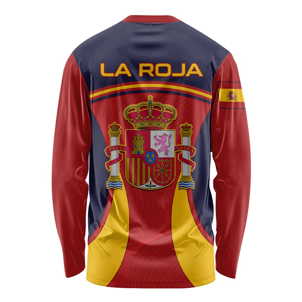 Spain Football Long Sleeve Shirt La Roja 2024 Sporty Style LT01