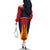 Spain Football Off The Shoulder Long Sleeve Dress La Roja 2024 Sporty Style - Wonder Print Shop