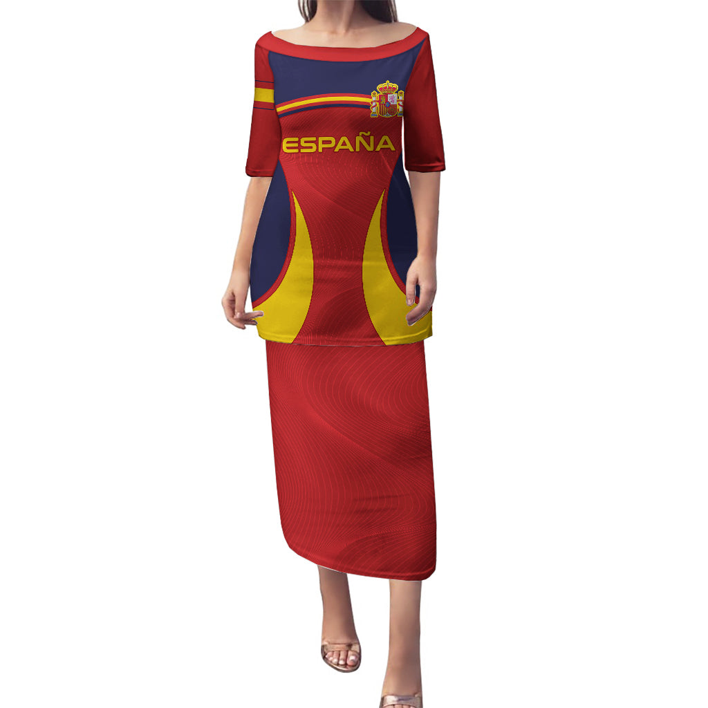 Spain Football Puletasi La Roja 2024 Sporty Style - Wonder Print Shop