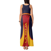 Spain Football Tank Maxi Dress La Roja 2024 Sporty Style - Wonder Print Shop