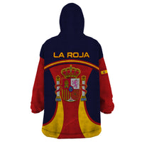 Spain Football Wearable Blanket Hoodie La Roja 2024 Sporty Style - Wonder Print Shop