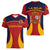 Spain Football Women V Neck T Shirt La Roja 2024 Sporty Style - Wonder Print Shop