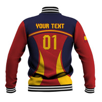 Custom Spain Football Baseball Jacket La Roja 2024 Sporty Style - Wonder Print Shop