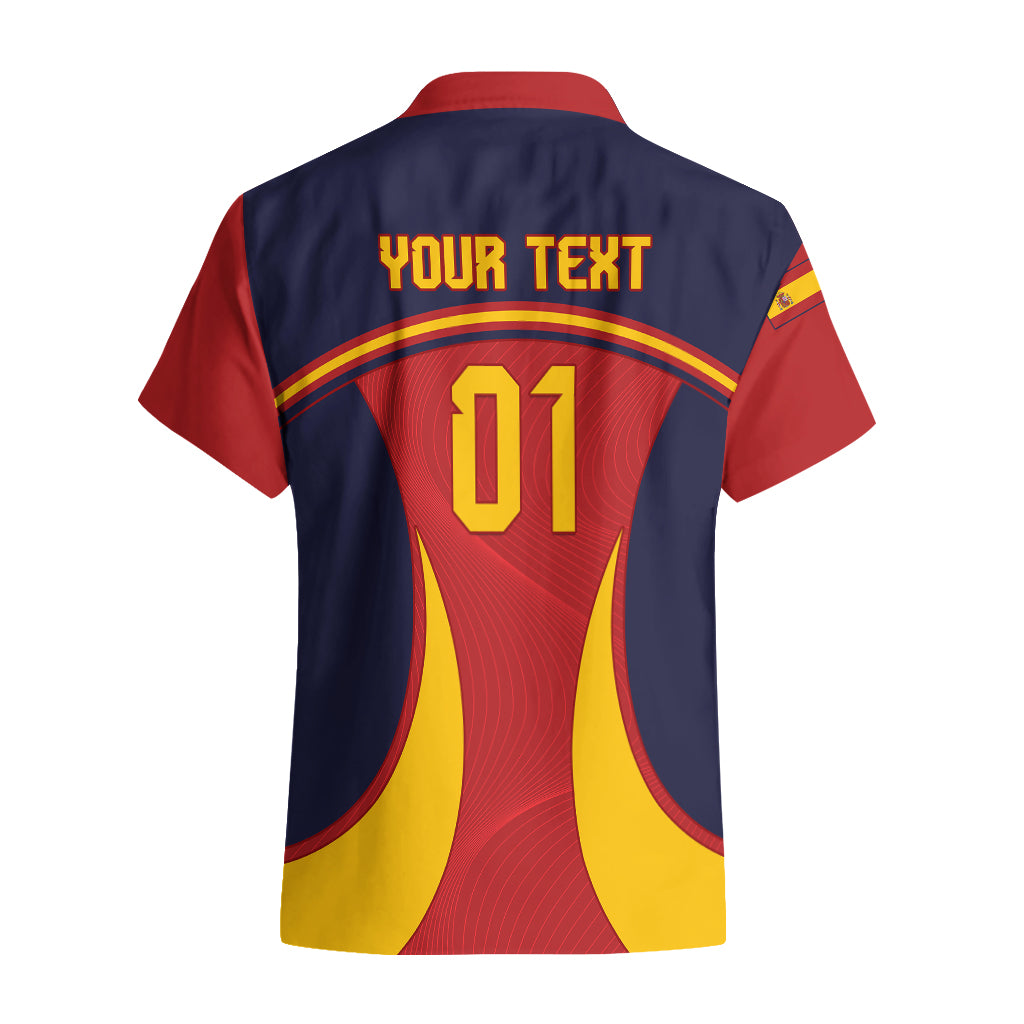 Custom Spain Football Hawaiian Shirt La Roja 2024 Sporty Style - Wonder Print Shop