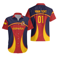 Custom Spain Football Hawaiian Shirt La Roja 2024 Sporty Style - Wonder Print Shop