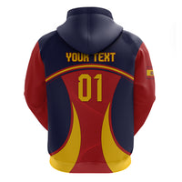 Custom Spain Football Hoodie La Roja 2024 Sporty Style - Wonder Print Shop