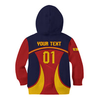 Custom Spain Football Kid Hoodie La Roja 2024 Sporty Style - Wonder Print Shop