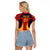Custom Spain Football Raglan Cropped T Shirt La Roja 2024 Sporty Style - Wonder Print Shop