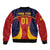 Custom Spain Football Sleeve Zip Bomber Jacket La Roja 2024 Sporty Style - Wonder Print Shop