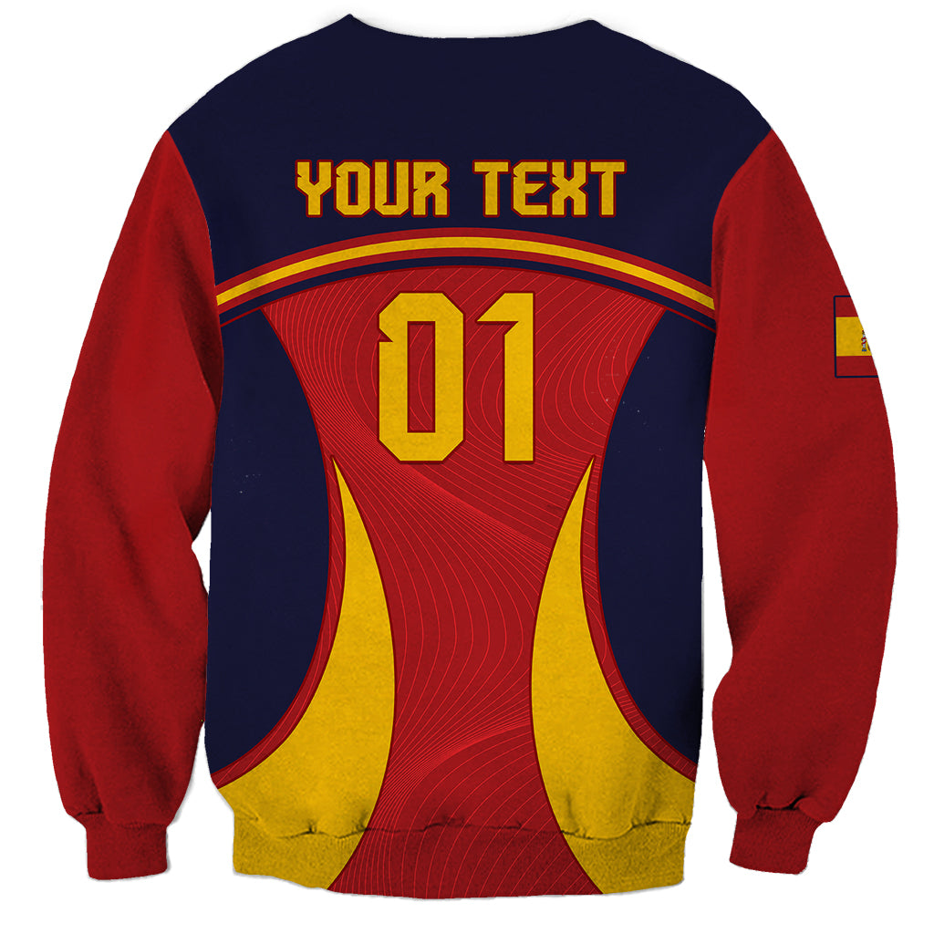 Custom Spain Football Sweatshirt La Roja 2024 Sporty Style - Wonder Print Shop