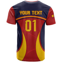 Custom Spain Football T Shirt La Roja 2024 Sporty Style - Wonder Print Shop