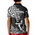 New Zealand Silver Fern Rugby Kid Polo Shirt Maori Tiki Player With Ta Moko Tribal - Wonder Print Shop