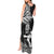 New Zealand Silver Fern Rugby Tank Maxi Dress Maori Tiki Player With Ta Moko Tribal - Wonder Print Shop