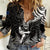 New Zealand Silver Fern Rugby Women Casual Shirt Maori Tiki Player With Ta Moko Tribal - Wonder Print Shop