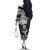 Custom New Zealand Silver Fern Rugby Off The Shoulder Long Sleeve Dress Maori Tiki Player With Ta Moko Tribal - Wonder Print Shop