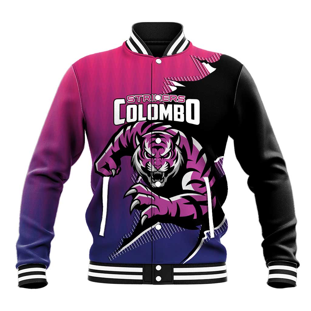 Custom Colombo Cricket Strikers Baseball Jacket Strike To Conquer - Wonder Print Shop