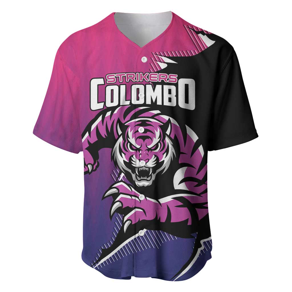 Custom Colombo Cricket Strikers Baseball Jersey Strike To Conquer - Wonder Print Shop