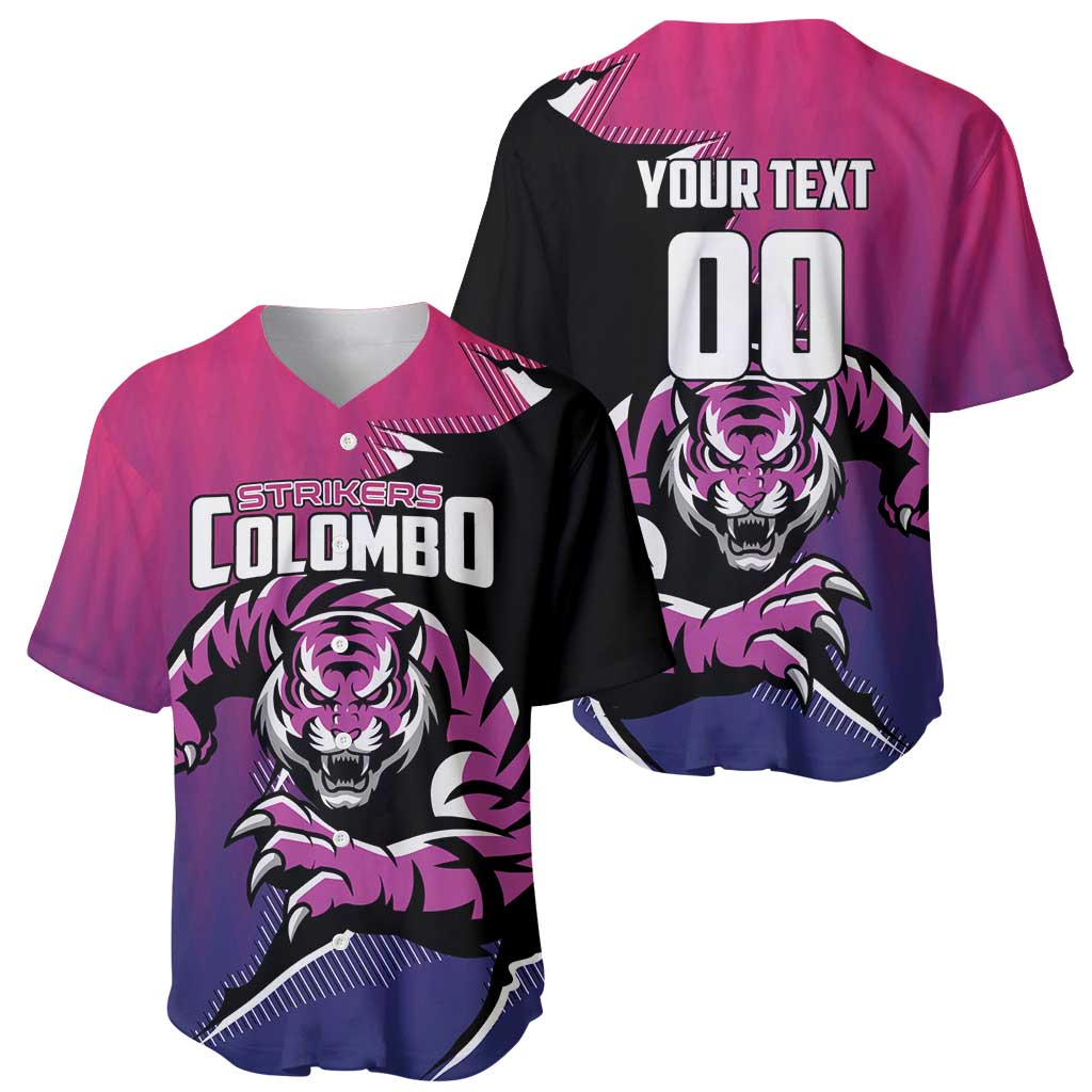 Custom Colombo Cricket Strikers Baseball Jersey Strike To Conquer - Wonder Print Shop