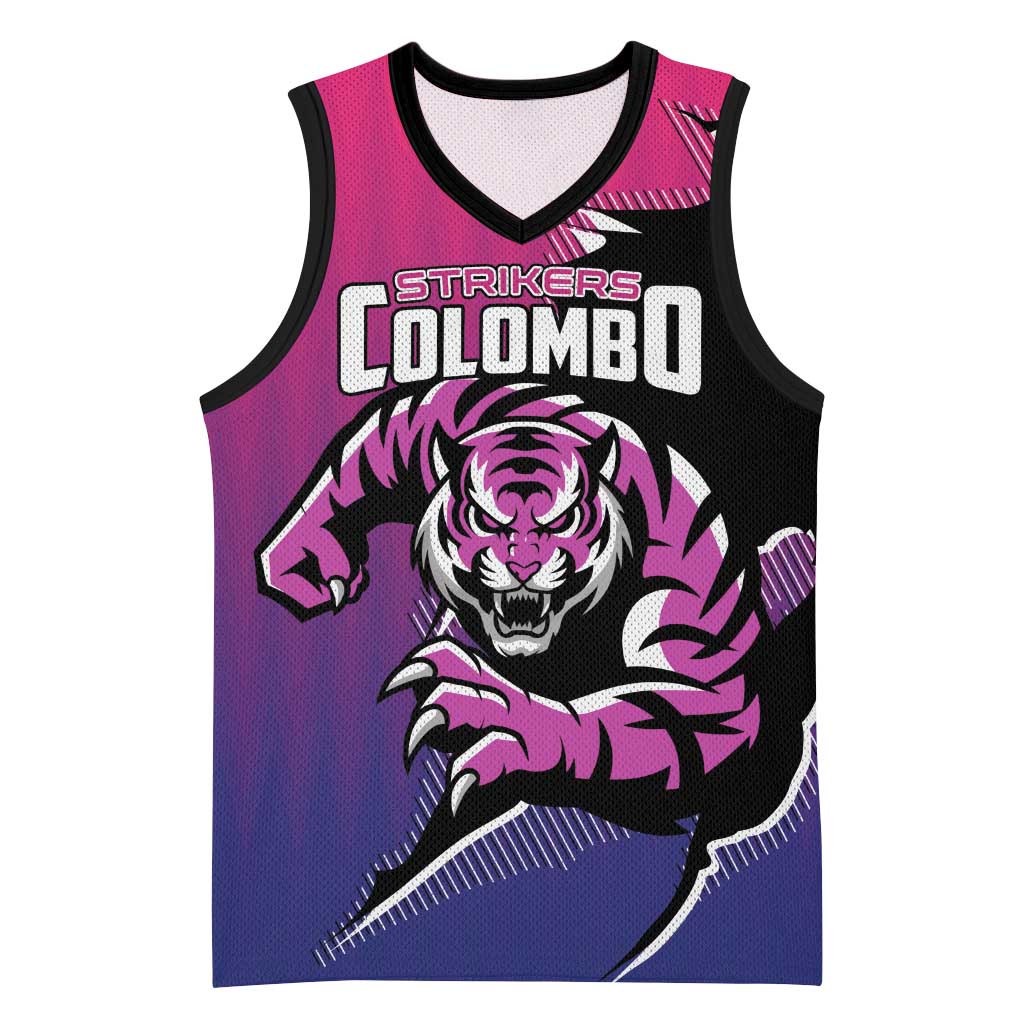 Custom Colombo Cricket Strikers Basketball Jersey Strike To Conquer - Wonder Print Shop