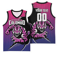 Custom Colombo Cricket Strikers Basketball Jersey Strike To Conquer - Wonder Print Shop
