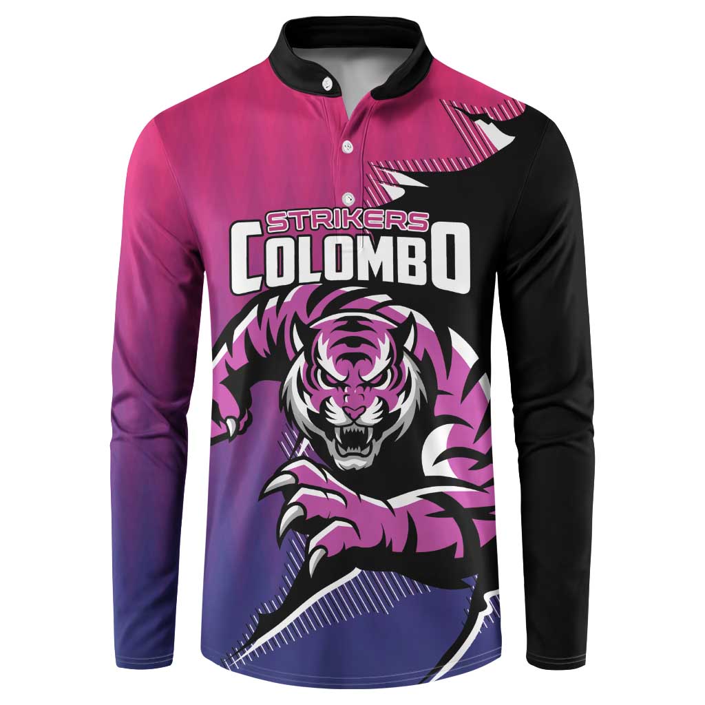 Custom Colombo Cricket Strikers Button Sweatshirt Strike To Conquer - Wonder Print Shop