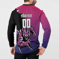 Custom Colombo Cricket Strikers Button Sweatshirt Strike To Conquer - Wonder Print Shop