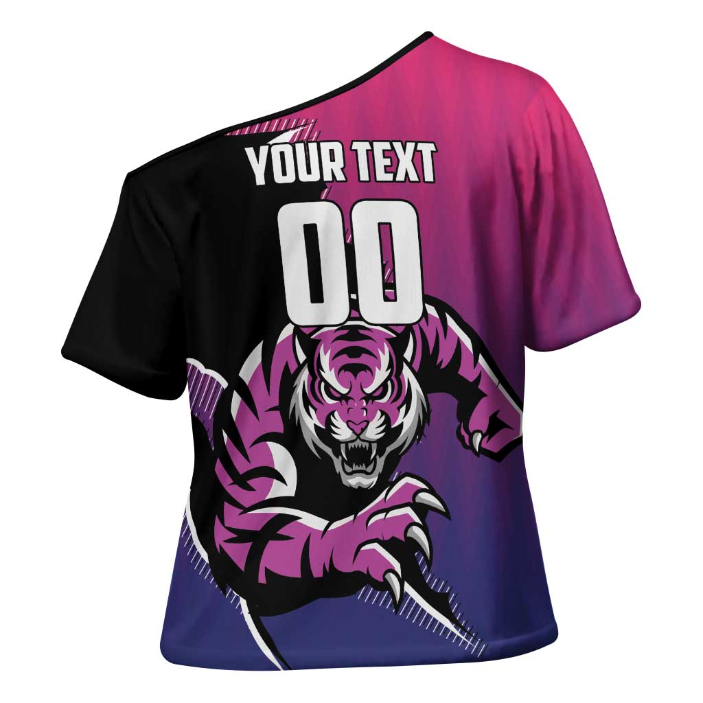 Custom Colombo Cricket Strikers Cross Shoulder Shirt Strike To Conquer - Wonder Print Shop