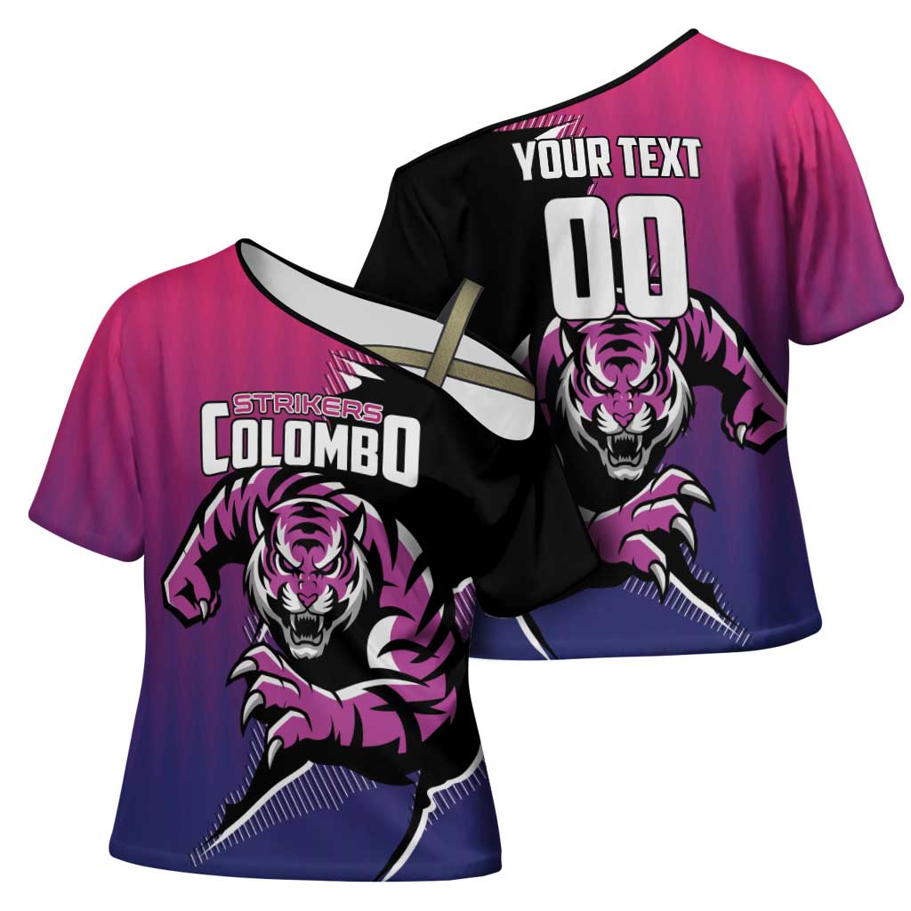 Custom Colombo Cricket Strikers Cross Shoulder Shirt Strike To Conquer - Wonder Print Shop