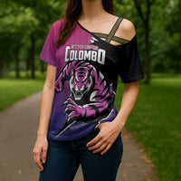 Custom Colombo Cricket Strikers Cross Shoulder Shirt Strike To Conquer - Wonder Print Shop