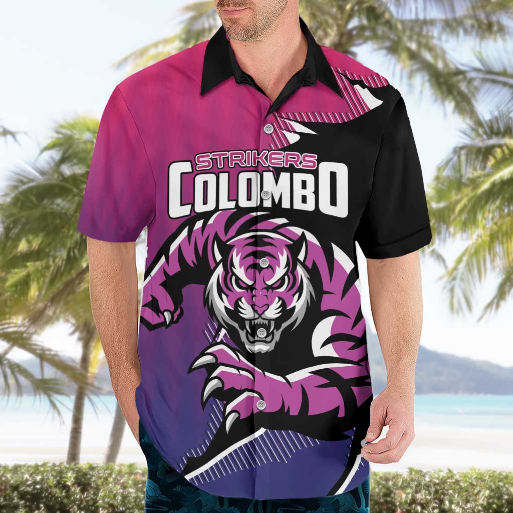 Custom Colombo Cricket Strikers Hawaiian Shirt Strike To Conquer - Wonder Print Shop