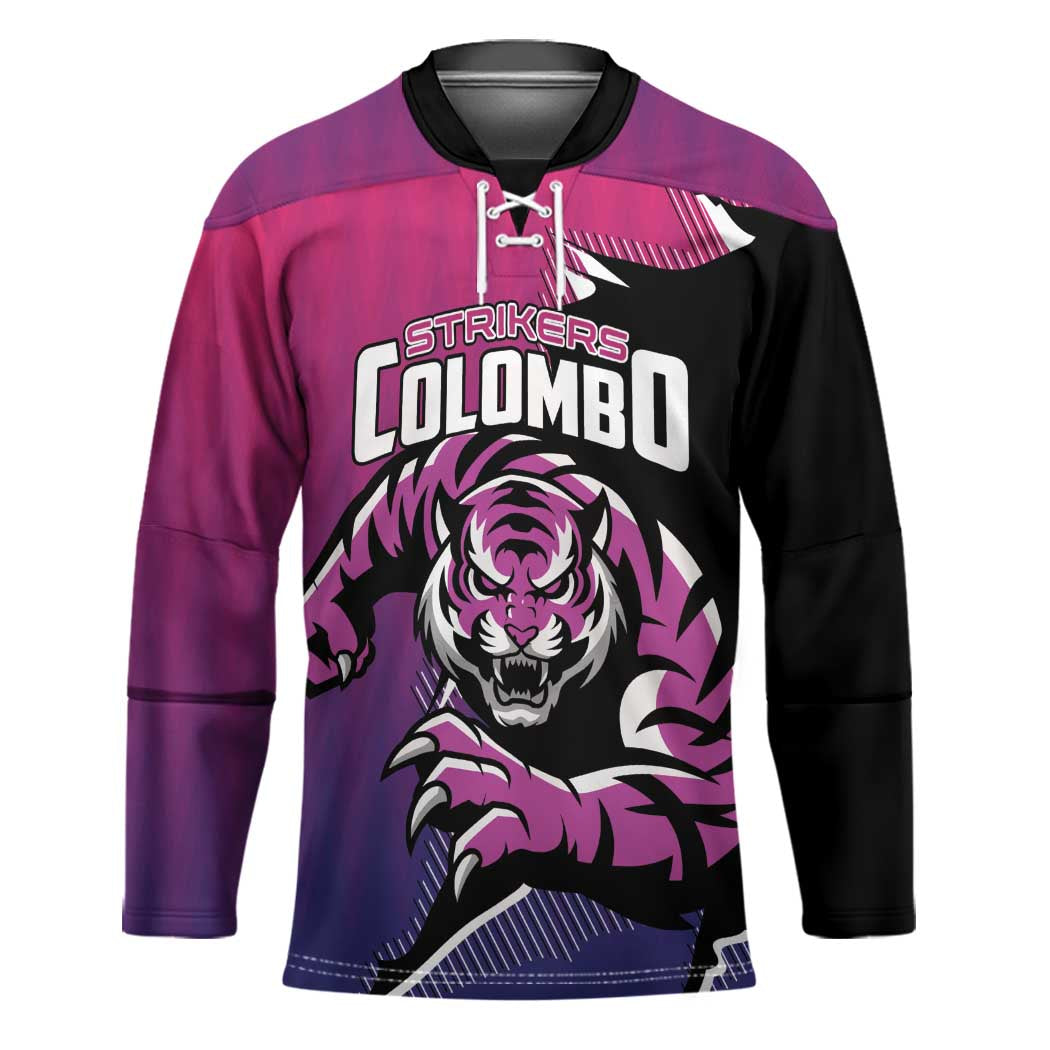 Custom Colombo Cricket Strikers Hockey Jersey Strike To Conquer - Wonder Print Shop