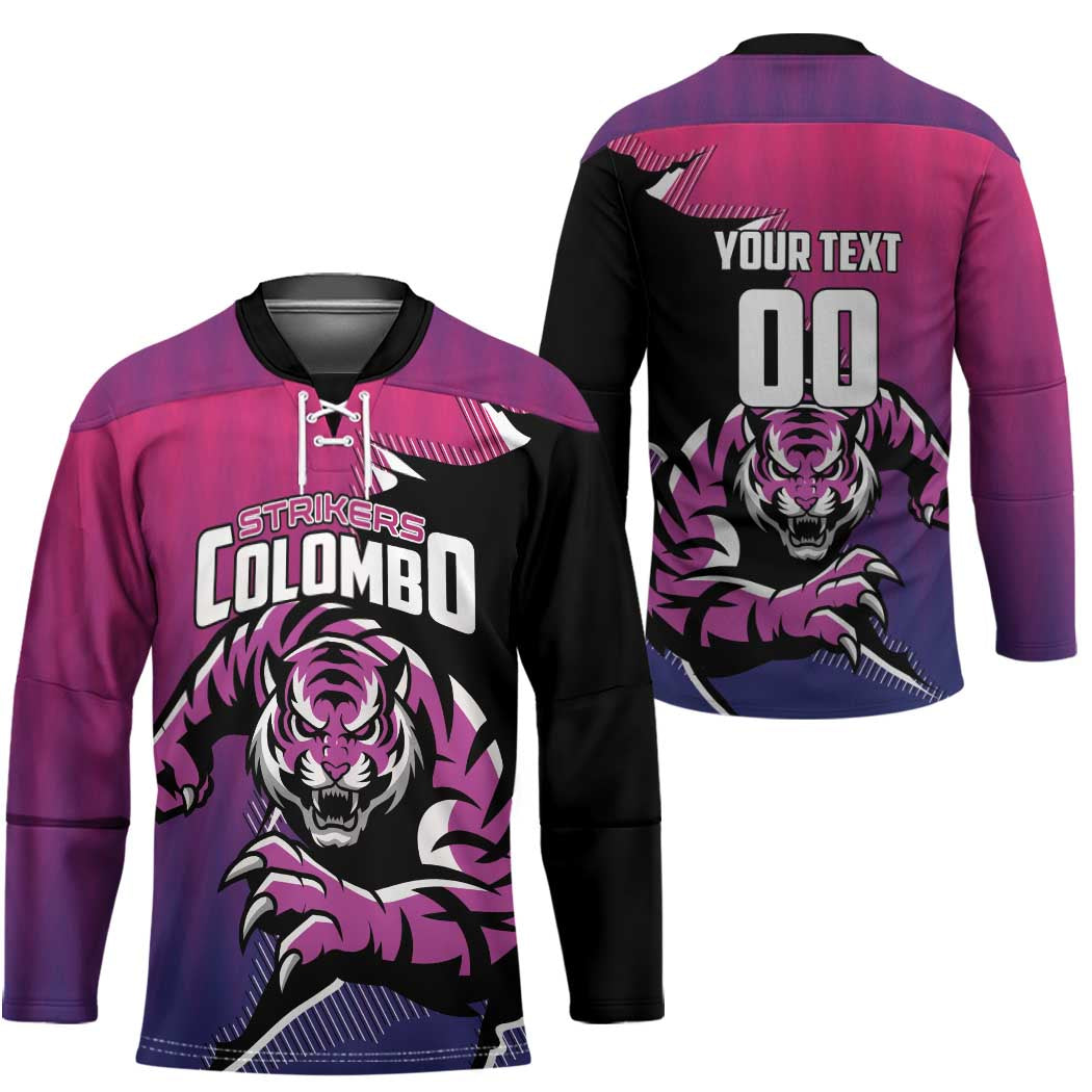 Custom Colombo Cricket Strikers Hockey Jersey Strike To Conquer - Wonder Print Shop