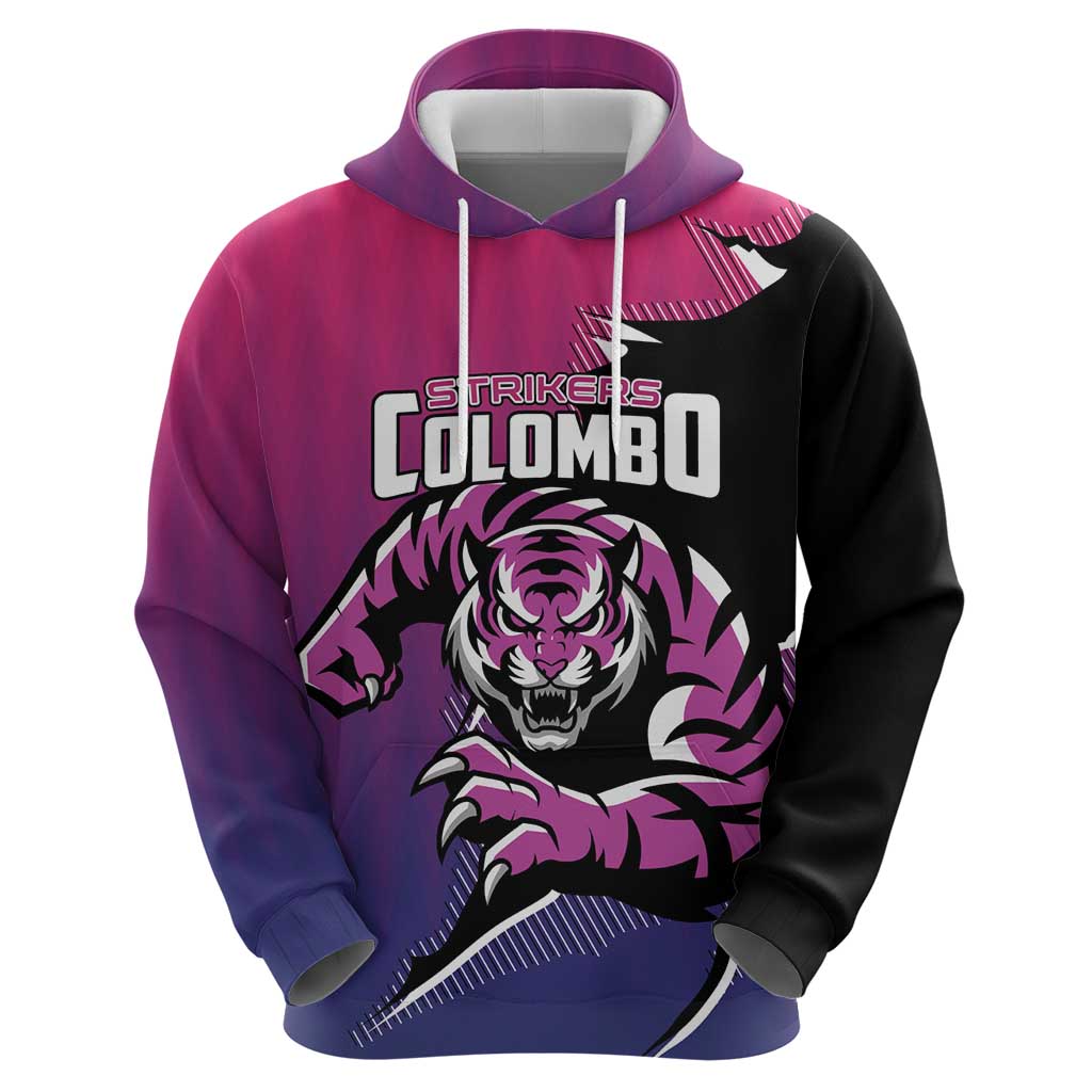 Custom Colombo Cricket Strikers Hoodie Strike To Conquer - Wonder Print Shop