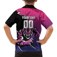 Custom Colombo Cricket Strikers Kid Hawaiian Shirt Strike To Conquer - Wonder Print Shop