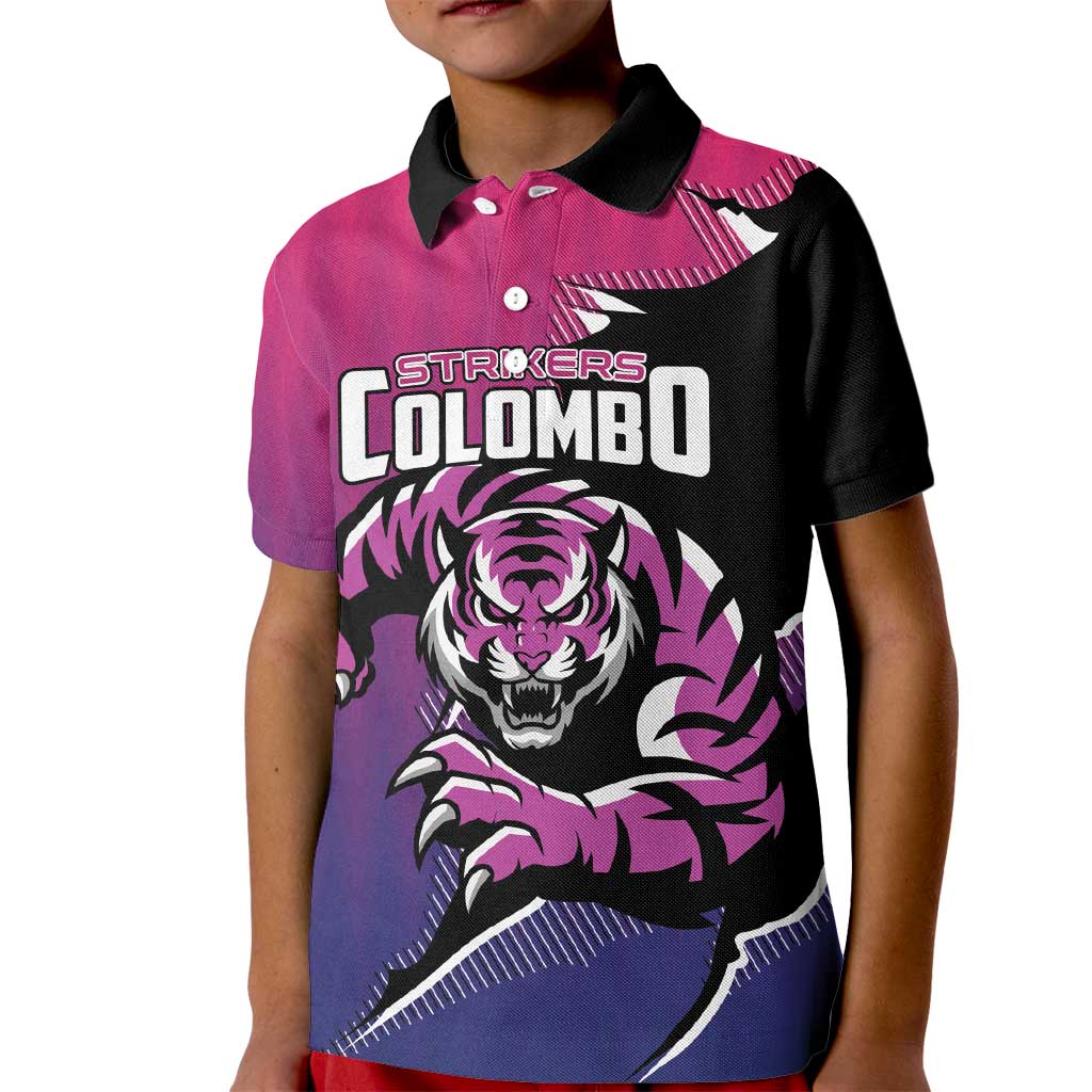 Custom Colombo Cricket Strikers Kid Polo Shirt Strike To Conquer - Wonder Print Shop