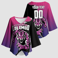 Custom Colombo Cricket Strikers Kimono Sleeve Blouse Strike To Conquer - Wonder Print Shop