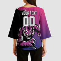 Custom Colombo Cricket Strikers Kimono Sleeve Blouse Strike To Conquer - Wonder Print Shop